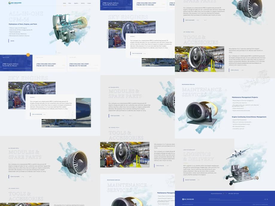 Sky digital product system — product interface screens